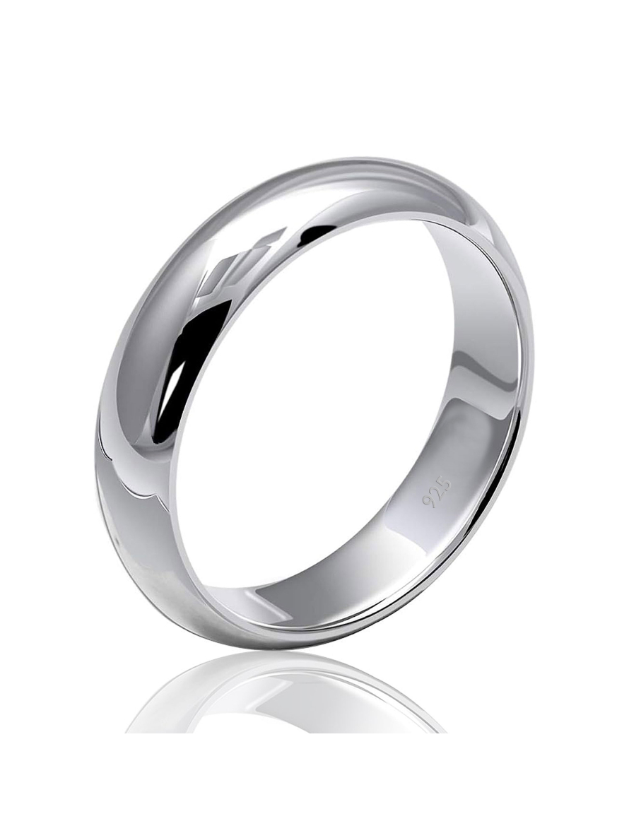 4mm Sterling Silver wedding band - Crafted in Nova Scotia