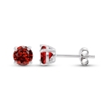 Sterling Silver CZ Birthstone Post Earrings- | Mali's Canadian Jewellery