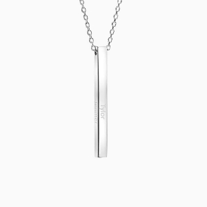 Sterling Silver vertical Bar - Mali's Canadian Jewellery