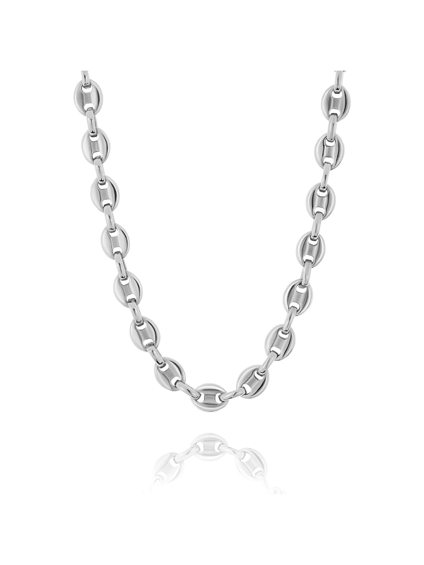 Mali's Sterling Silver Gucci Hollow Chain Necklace- Canadian Fine Jewellery  Mali's  1  Metal Part: Sterling Silver  - Silver Gu