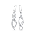 Sterling Silver Dangle Fish Hook Earrings- | Mali's Canadian Jewellery
