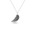 Sterling Silver Angel Wing Necklace- Mali's Canadian Fine Jewellery