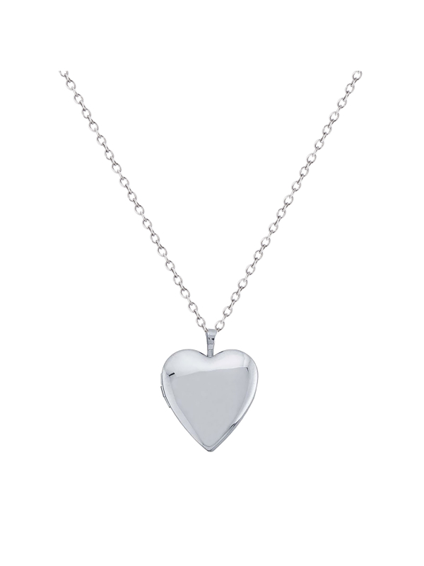 Sterling Silver Heart Locket - | Mali's Canadian Jewelry Mali's 1 Metal Part: Sterling Silver - Engravable Sterling Silver Heart