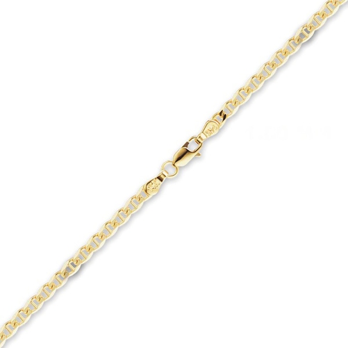 Mali's 14k Yellow Gold Mariner Chain Necklace