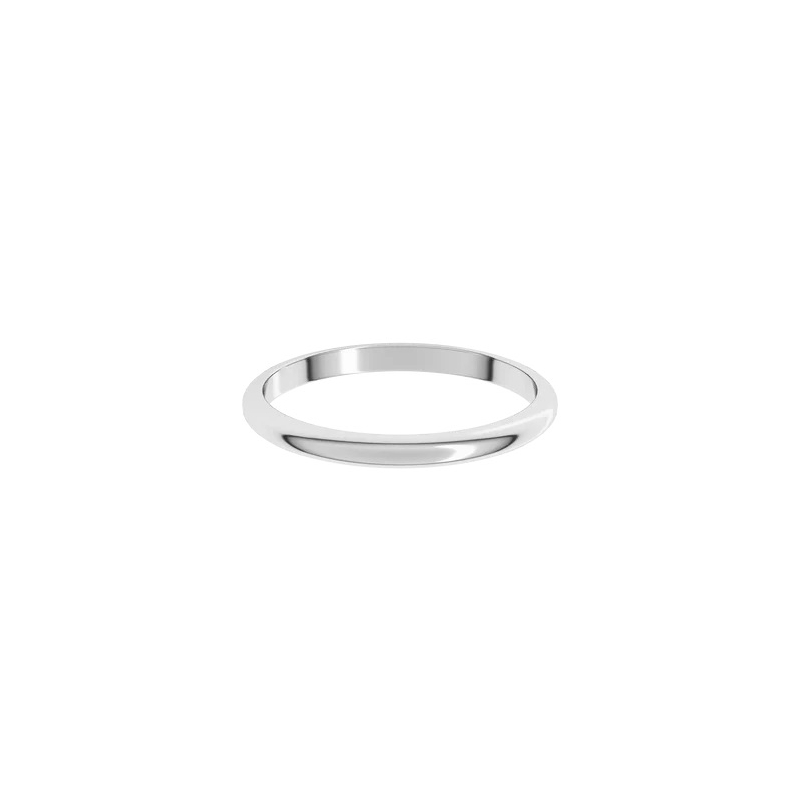 10K Gold Half Round Classic Wedding Band