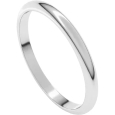 10K Gold Half Round Classic Wedding Band