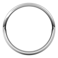 14K Gold Half Round Classic Wedding Band 14K Gold Half Round Classic Wedding Band