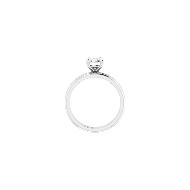 14K Round Solitaire Engagement Ring