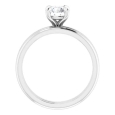 14K Round Solitaire Engagement Ring