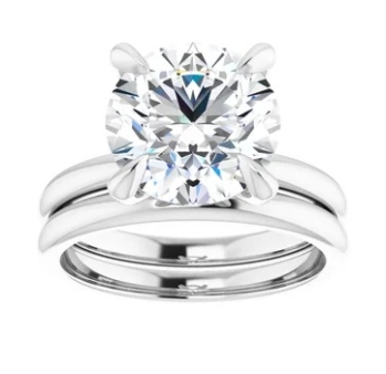 14K Round Solitaire Engagement Ring