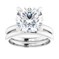 14K Round Solitaire Engagement Ring