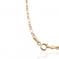 14K Hollow Gold Figaro Chain- 2.5mm 14K Hollow Gold Figaro Chain- 2.5mm