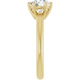 14K Gold 6.5 mm Round Solitaire Engagement Ring 14K Gold 6.5 mm Round Solitaire Engagement Ring