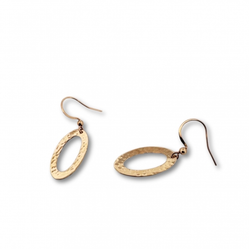 Hammered Gold Earrings