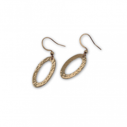 Hammered Gold Earrings