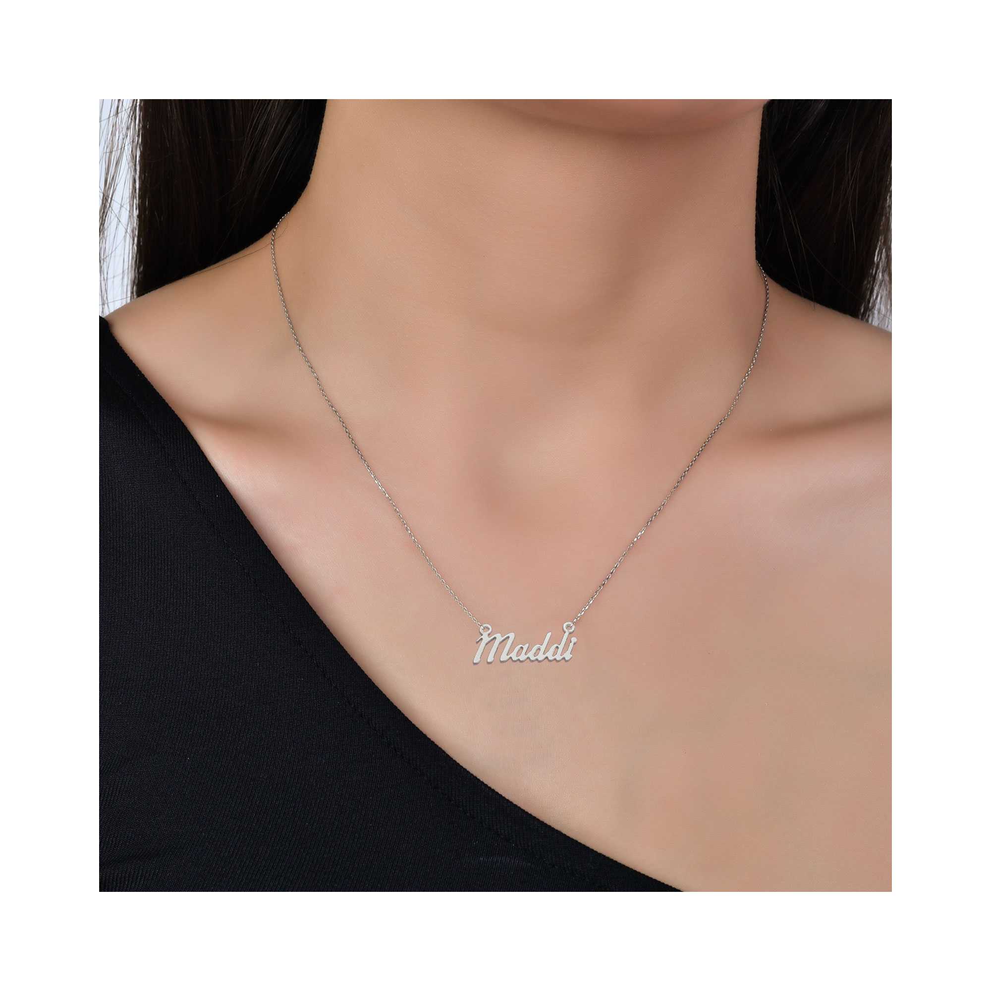 Personalized Name Necklace - | Mali's Canadian Jewelry Mali's 4 Metal Part: Gold Vermeil - Personalized Name Necklace - | Mali's