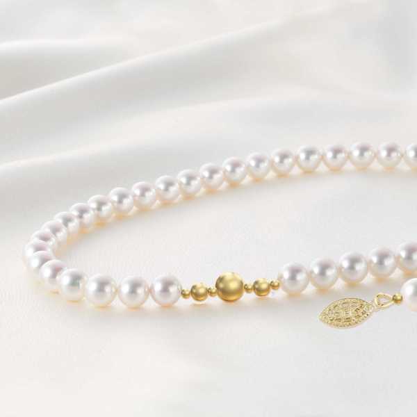 Pearl and Gold Necklace - | Mali's Canadian Jewelry  Mali's  2  Metal Part: Sterling Silver  - Freshwater cultured pearl and gol