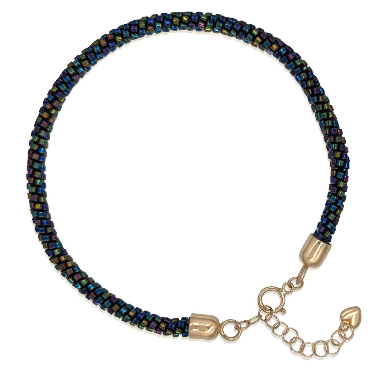 14K Gold and Miyuki Beads Bracelet - | Mali's Canadian Jewelry  Mali's  2  Metal Part: 14K Yellow Gold  - 14K solid gold and Miy