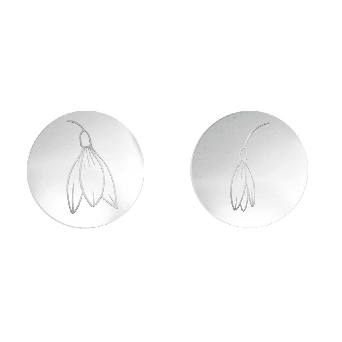Birth Flower Stud Earrings- | Mali's Fashion Jewelry  Mali's  32  Metal Part: Sterling Silver  - Birth Month Flower and blossom 