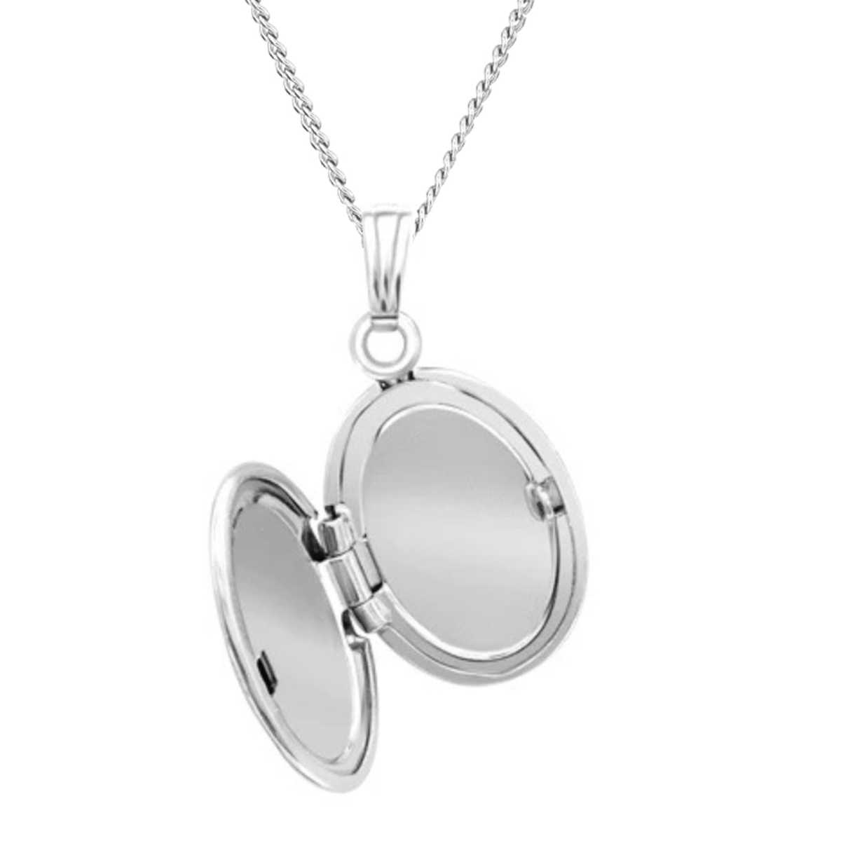 Sterling Silver Oval Locket - | Mali's Fashion Jewelry Mali's 2 Metal Part: Sterling Silver - Engravable Sterling Silver Oval Lo